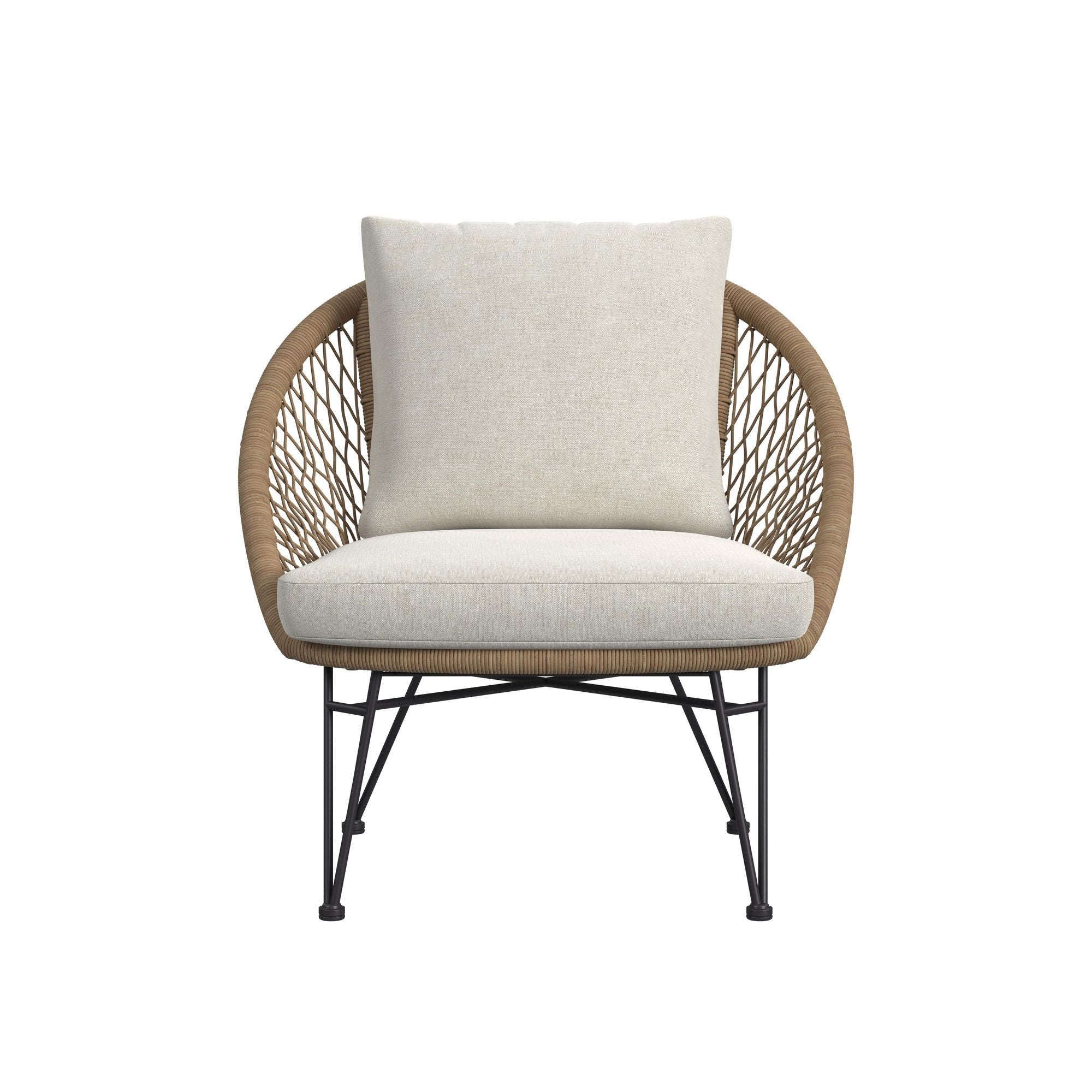 Grace - 4 Piece Outdoor Seating Set - Beige / Natural