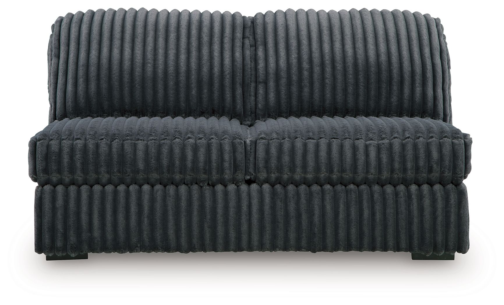 Midnight-Madness - Armless Loveseat - Gunmetal