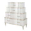 London Place - 6-Drawer Tiered Chest - Creamy Pearl