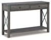 Freedan - Console Sofa Table - Grayish Brown