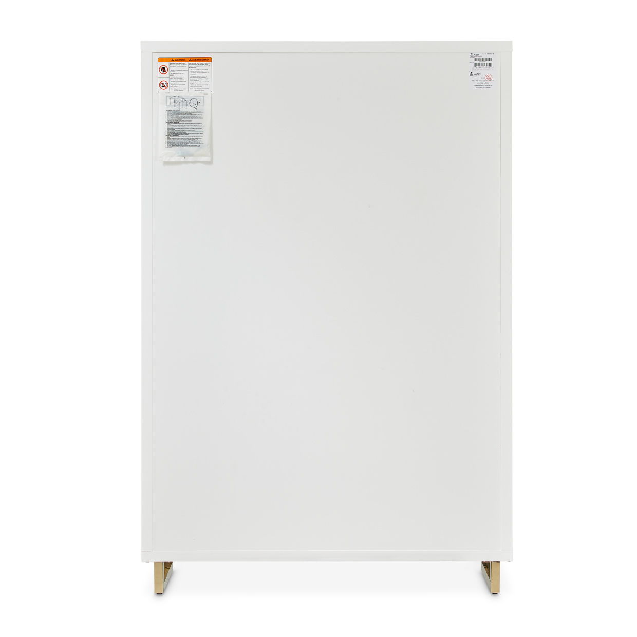 Palm Gate - 6-Drawer Chest - Cloud White