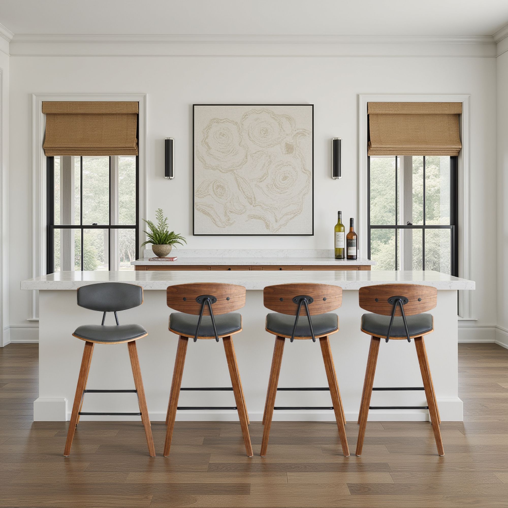 Fox - Mid-Century Bar Stool