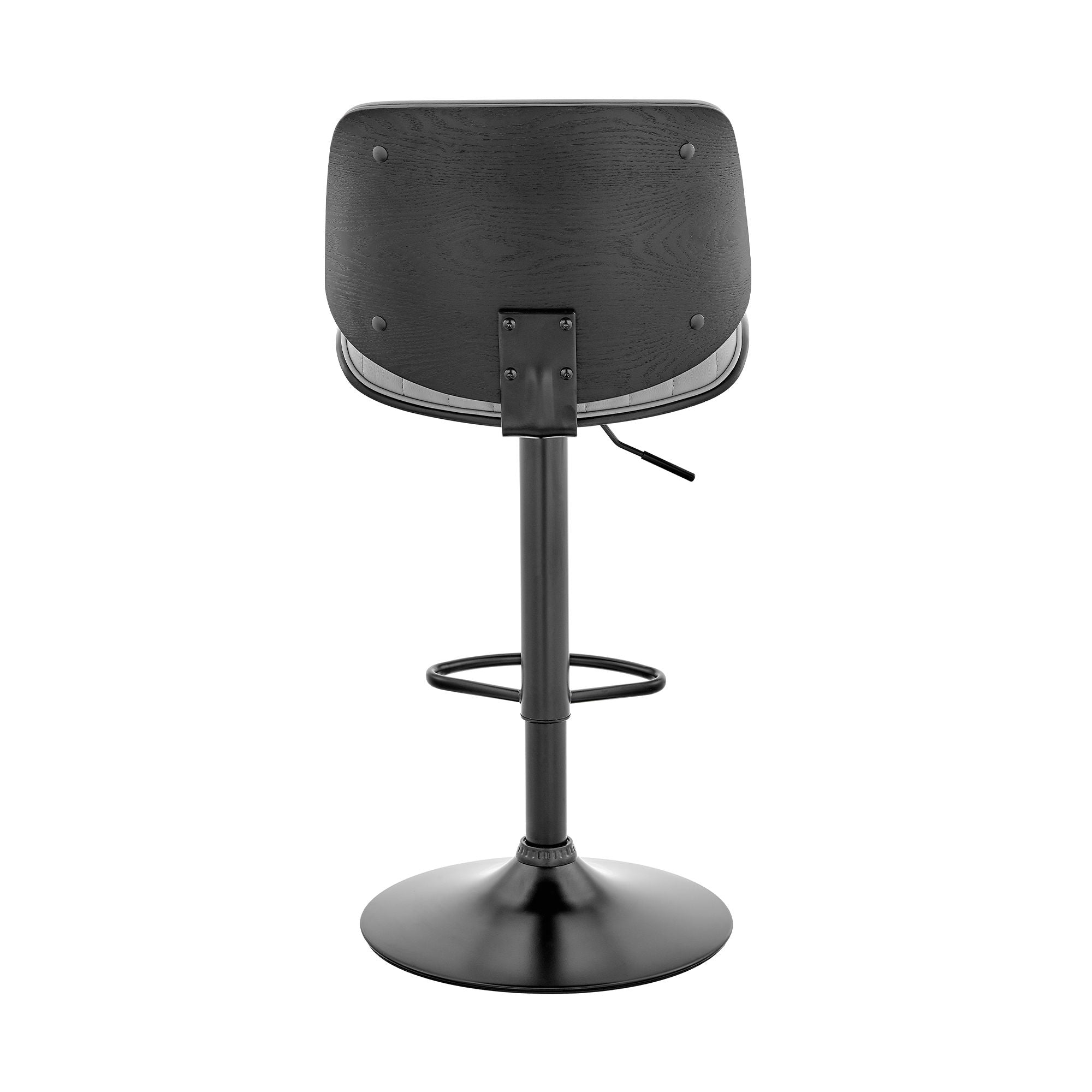Brock - Adjustable Bar Stool With Black Base