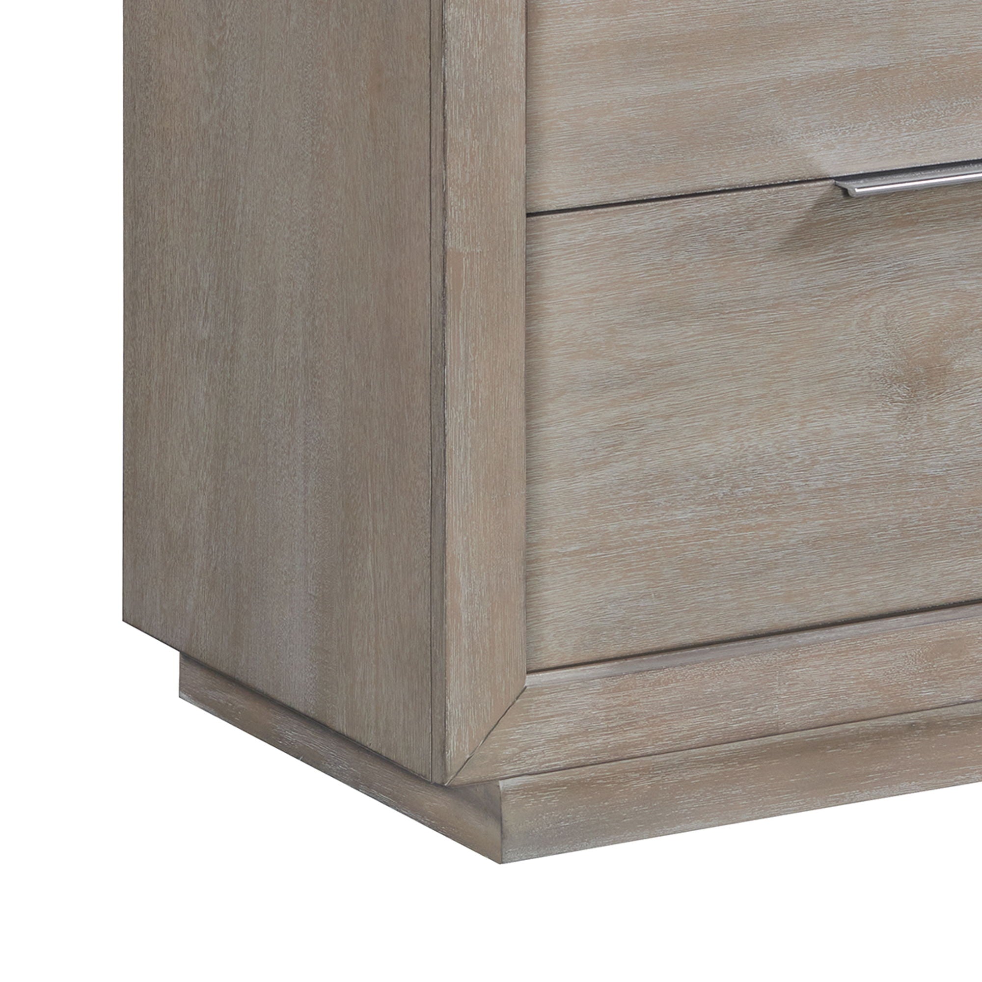 Arcadia - 2-Drawer Nightstand With USB - Gray