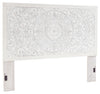 Paxberry - King Panel Headboard - Whitewash