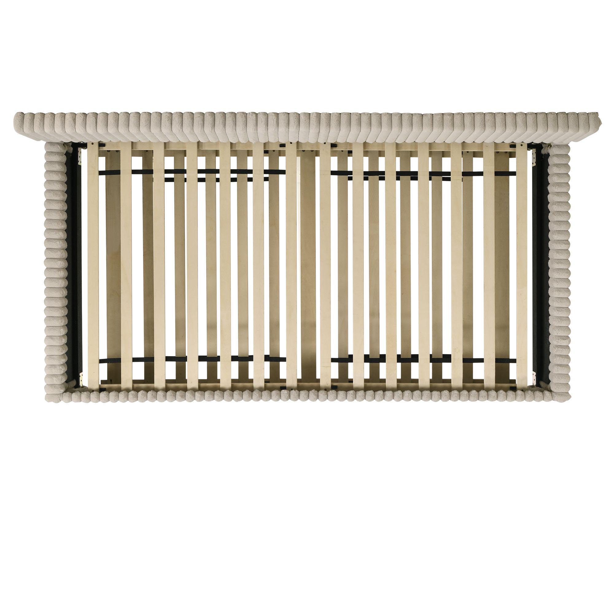 Arden - Twin Daybed With Trundle - Corduroy Beige