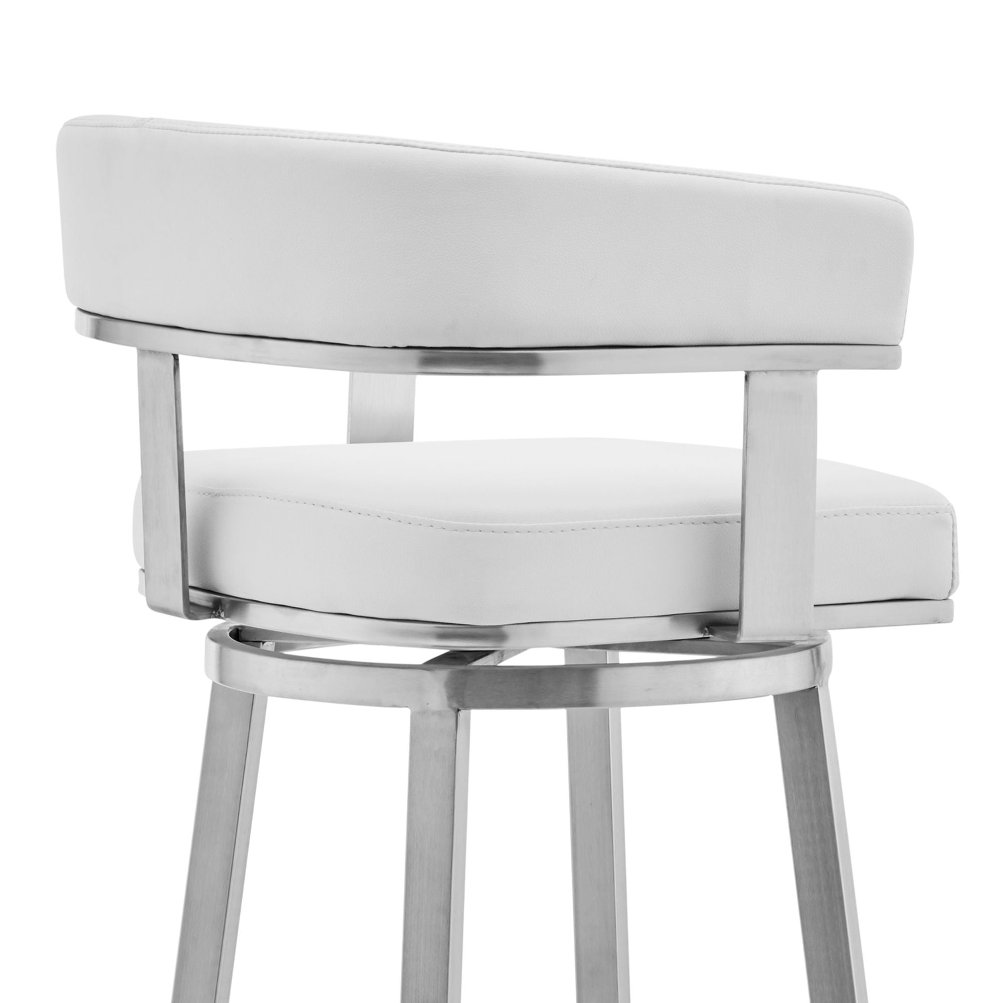 Cohen - Brushed Stainless Steel Swivel Bar Stool