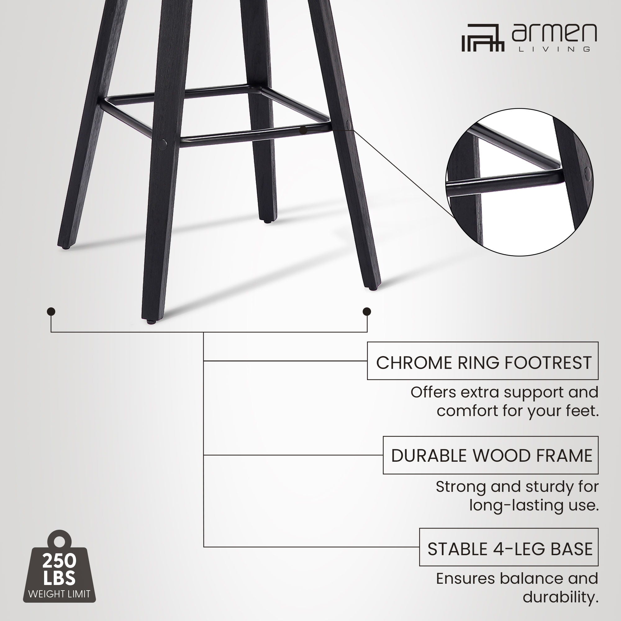 Tyler - 30" Bar Height Swivel Bar Stool With Black Frame
