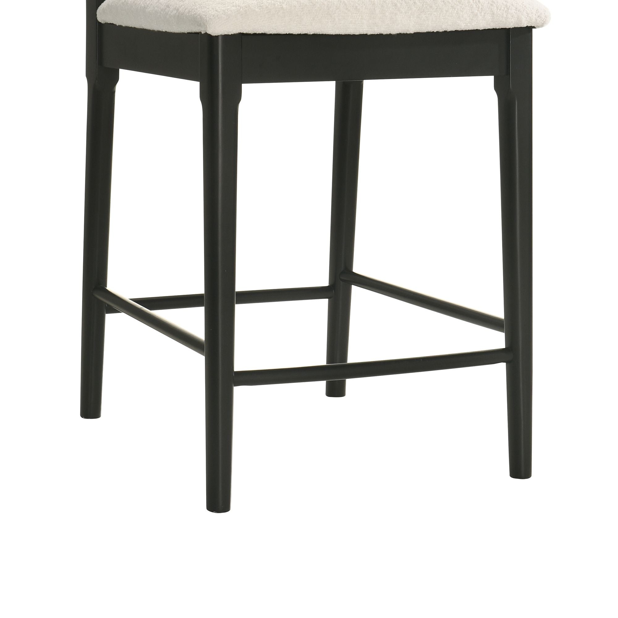 Tobias - Coastal Modern Wood Counter Height Kitchen Bar Stool