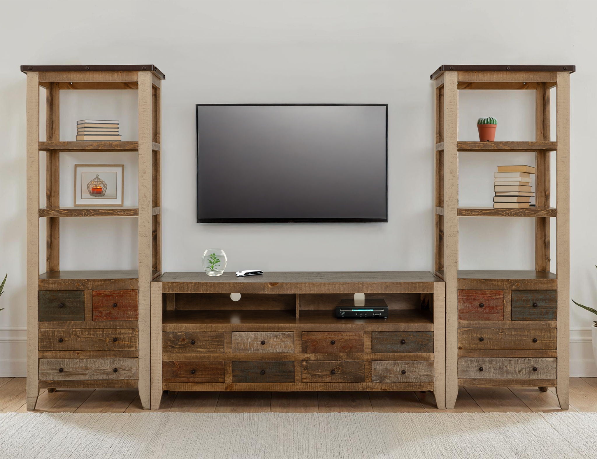 Antique - TV Stand / Wall Unit - Multicolor