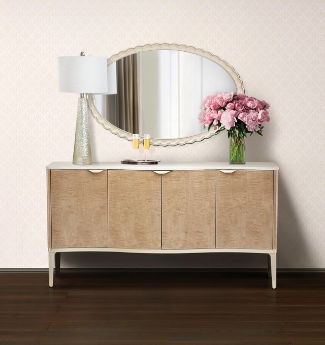 Malibu Crest - Oval Wall Mirror - Chardonnay
