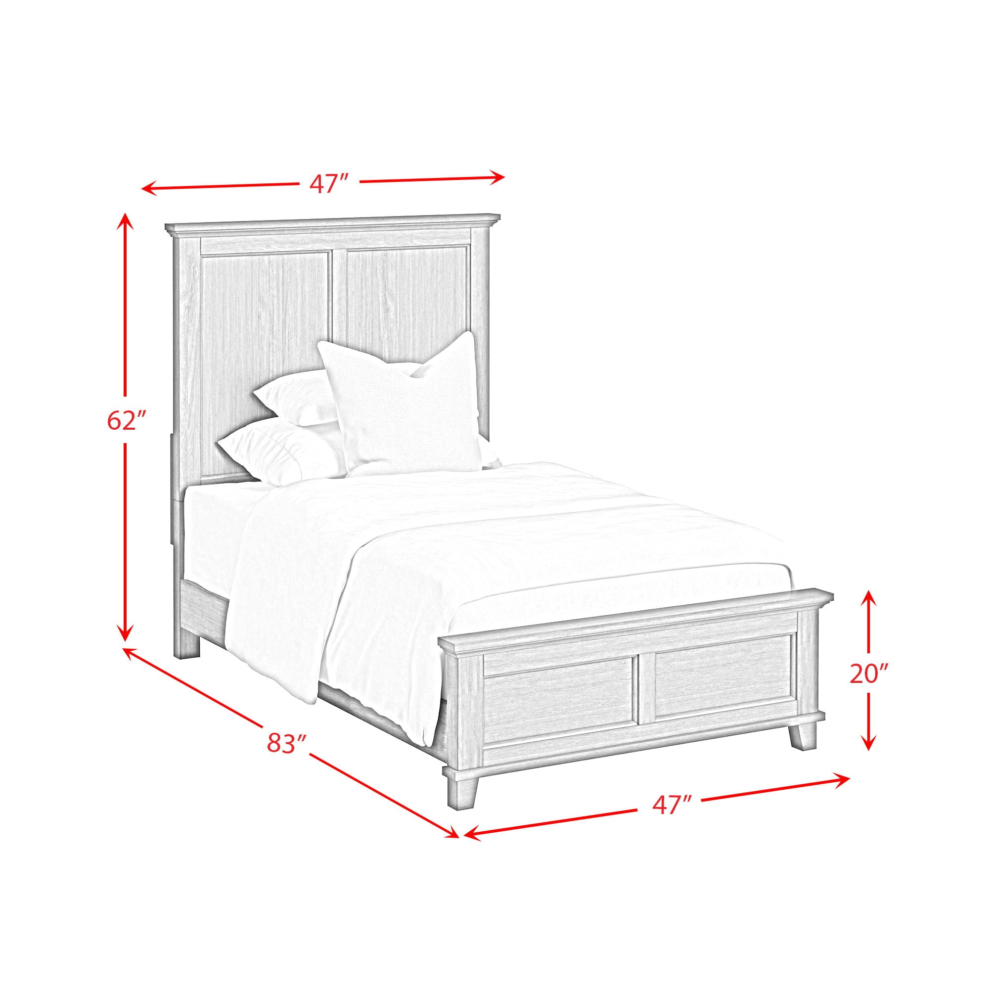 Canterbury - Panel Bed