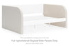 Arloster - Full Upholstered Daybed Side Panels - White