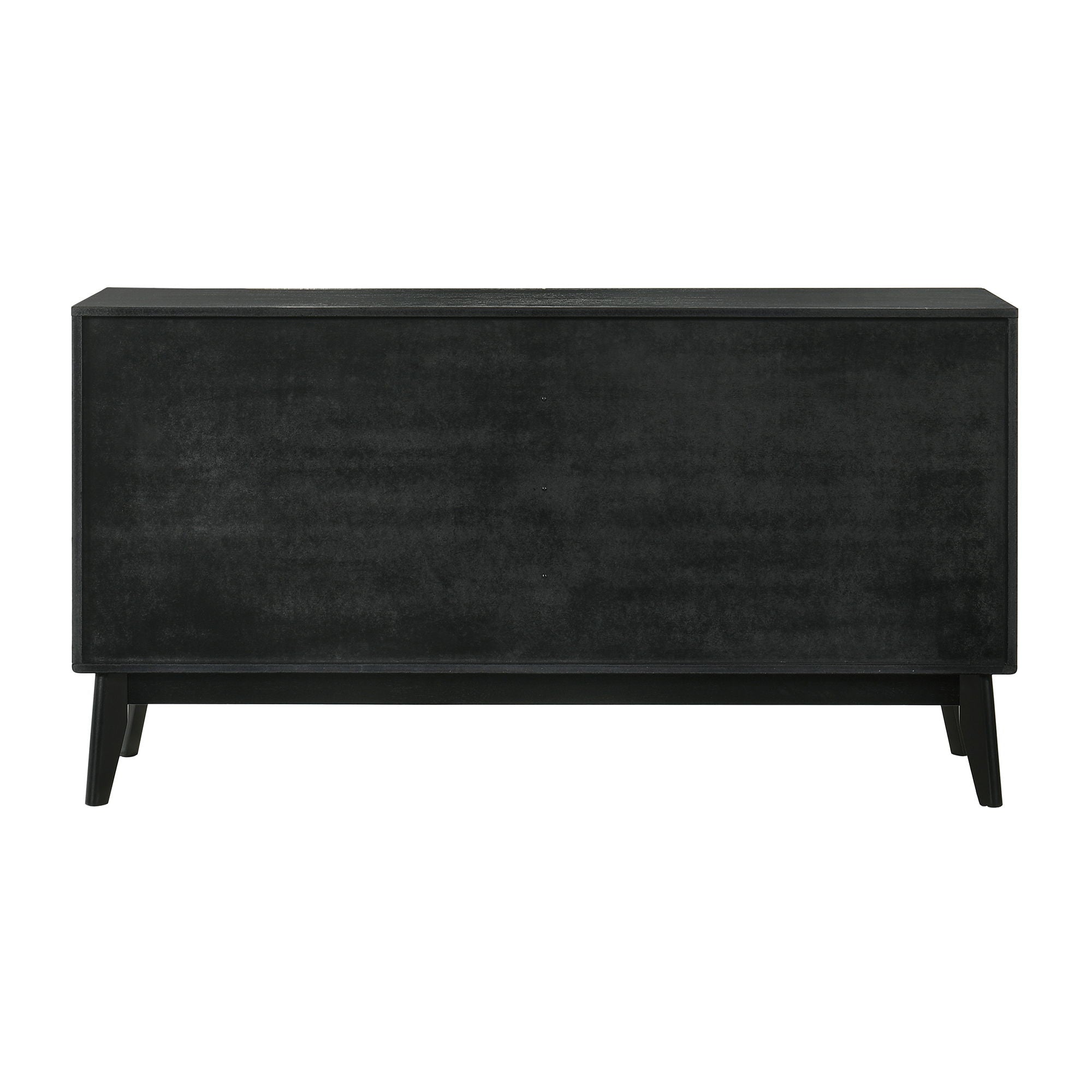 Petra - 6 Drawer Wood Dresser - Black