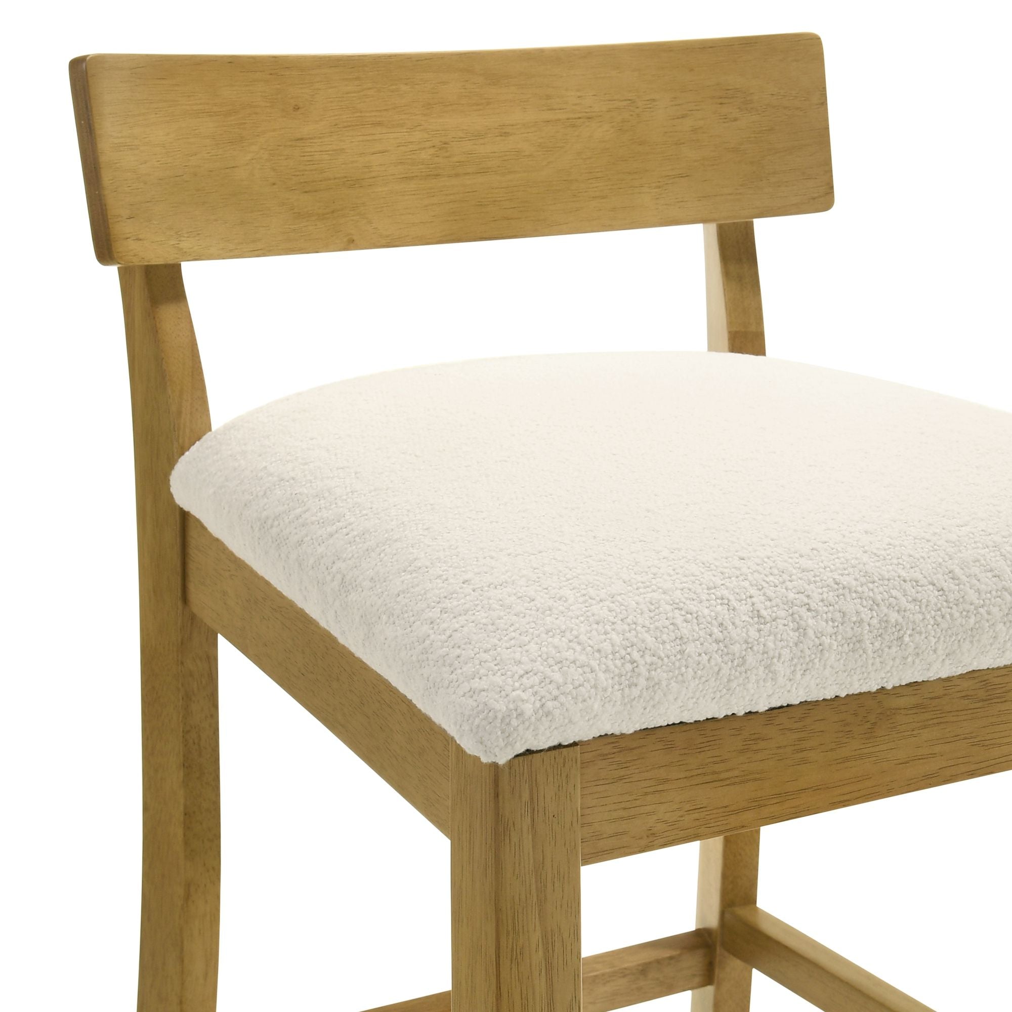 Merie - Modern Transitional Wood Counter Height Kitchen Bar Stool