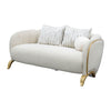 Scotts Square - Loveseat - Cornsilk / Light Champagne