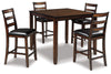 Coviar - DRM Counter Table Set (Set of 5) - Brown