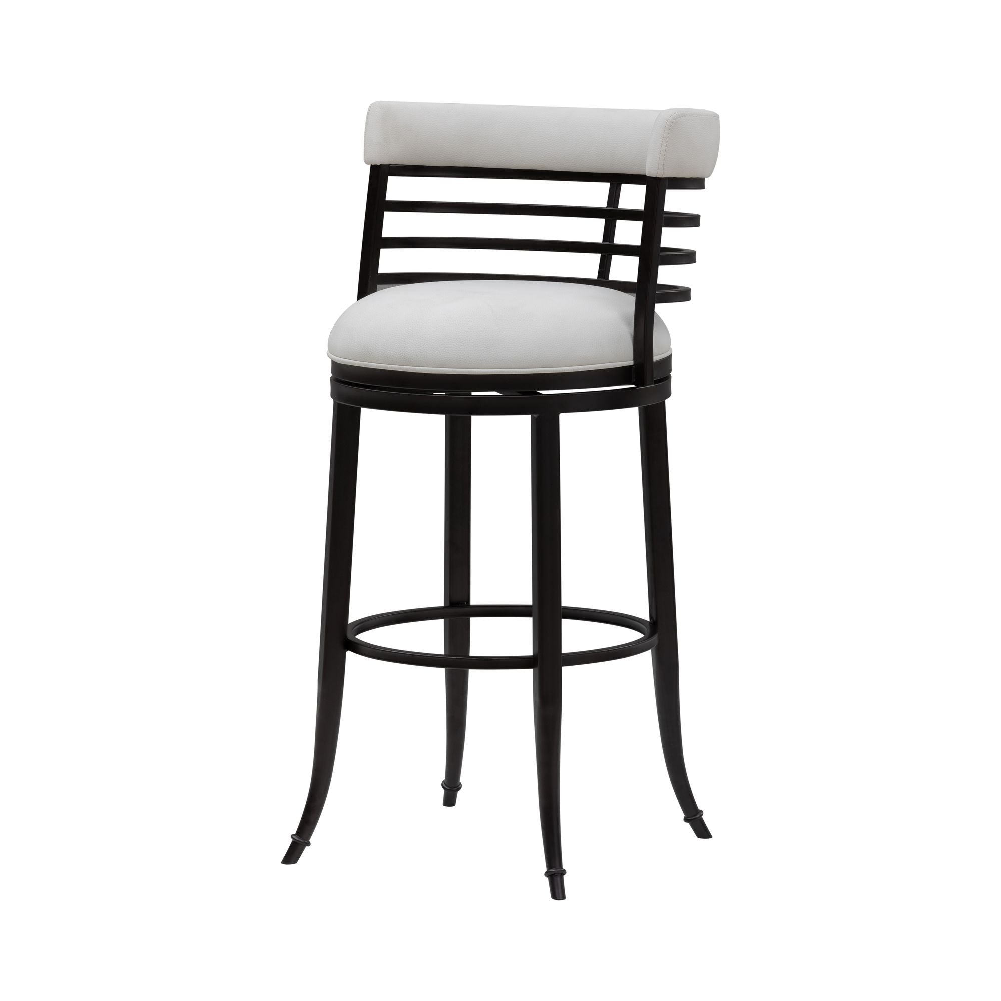 Telia - Upholstered Swivel Bar Height Barstool