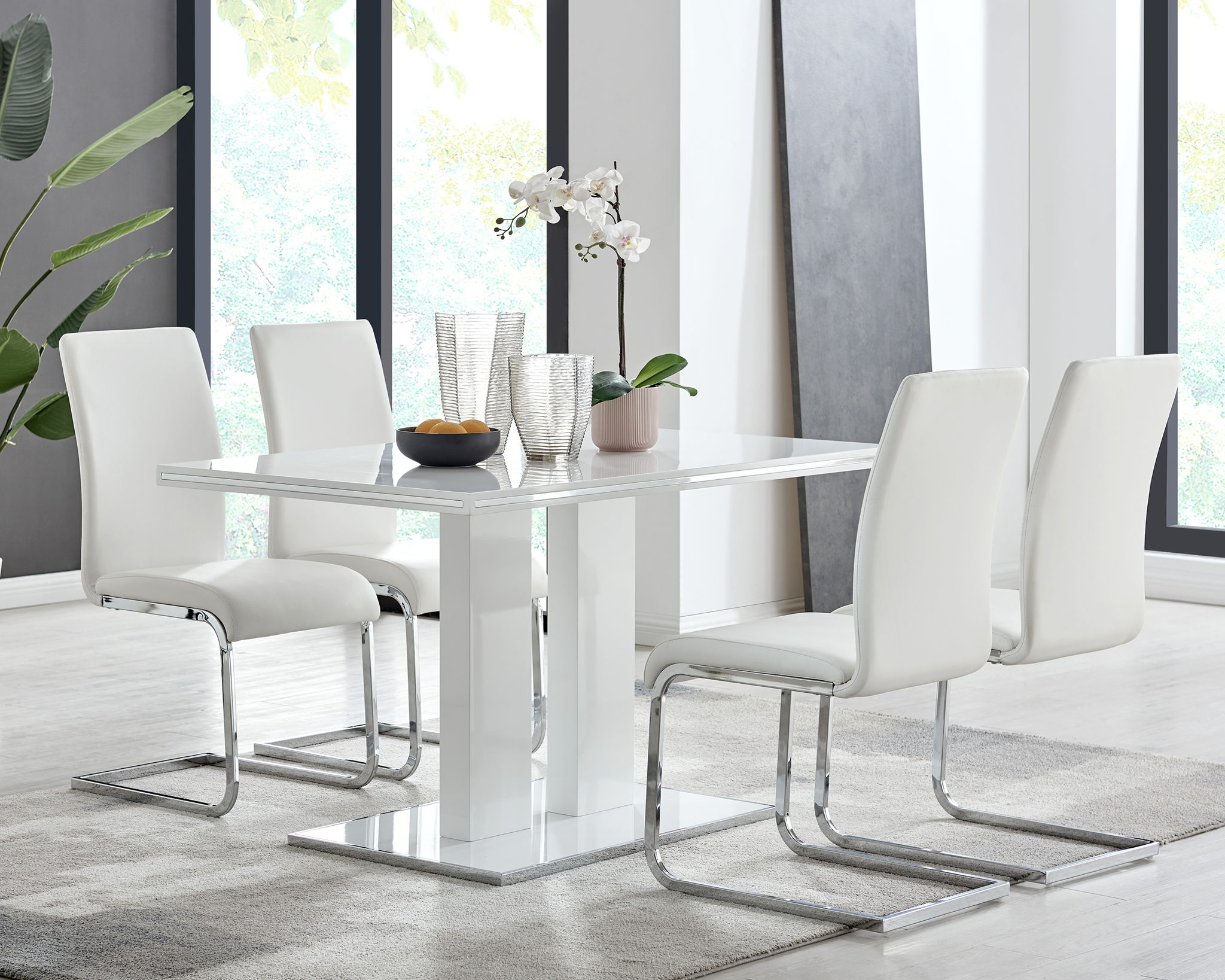 Amanda - Dining Table - White