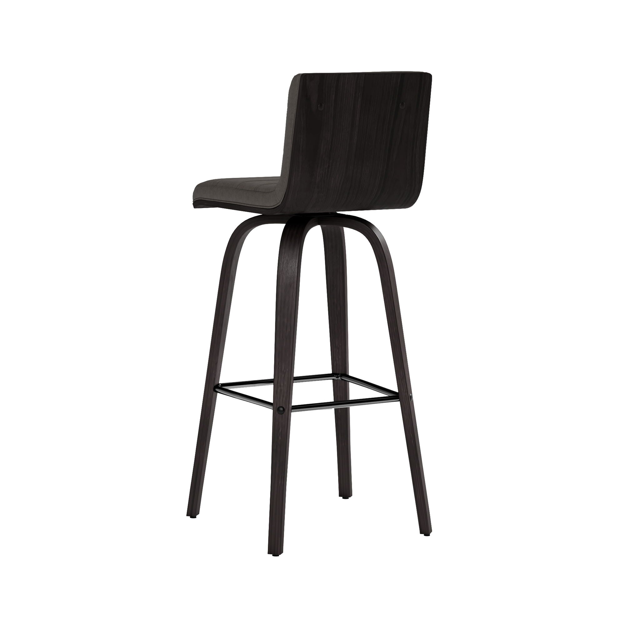 Vienna - 30" Swivel Bar Stool - Black Wood