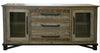 Loft - Buffet With 3 Drawer / 2 Doors - Two Tone Gray / Brown