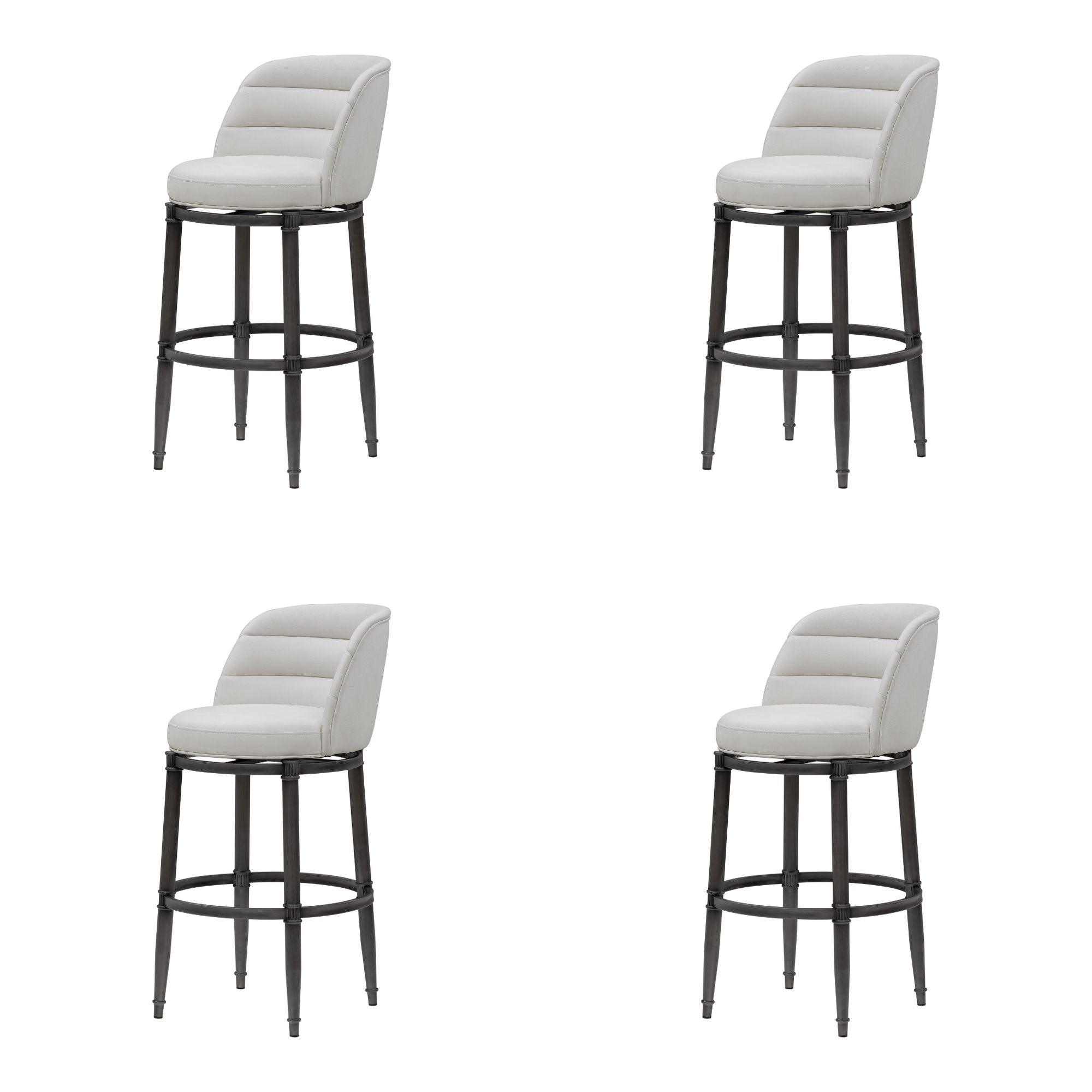 Eunice - Faux Leather Upholstered Swivel Barstool