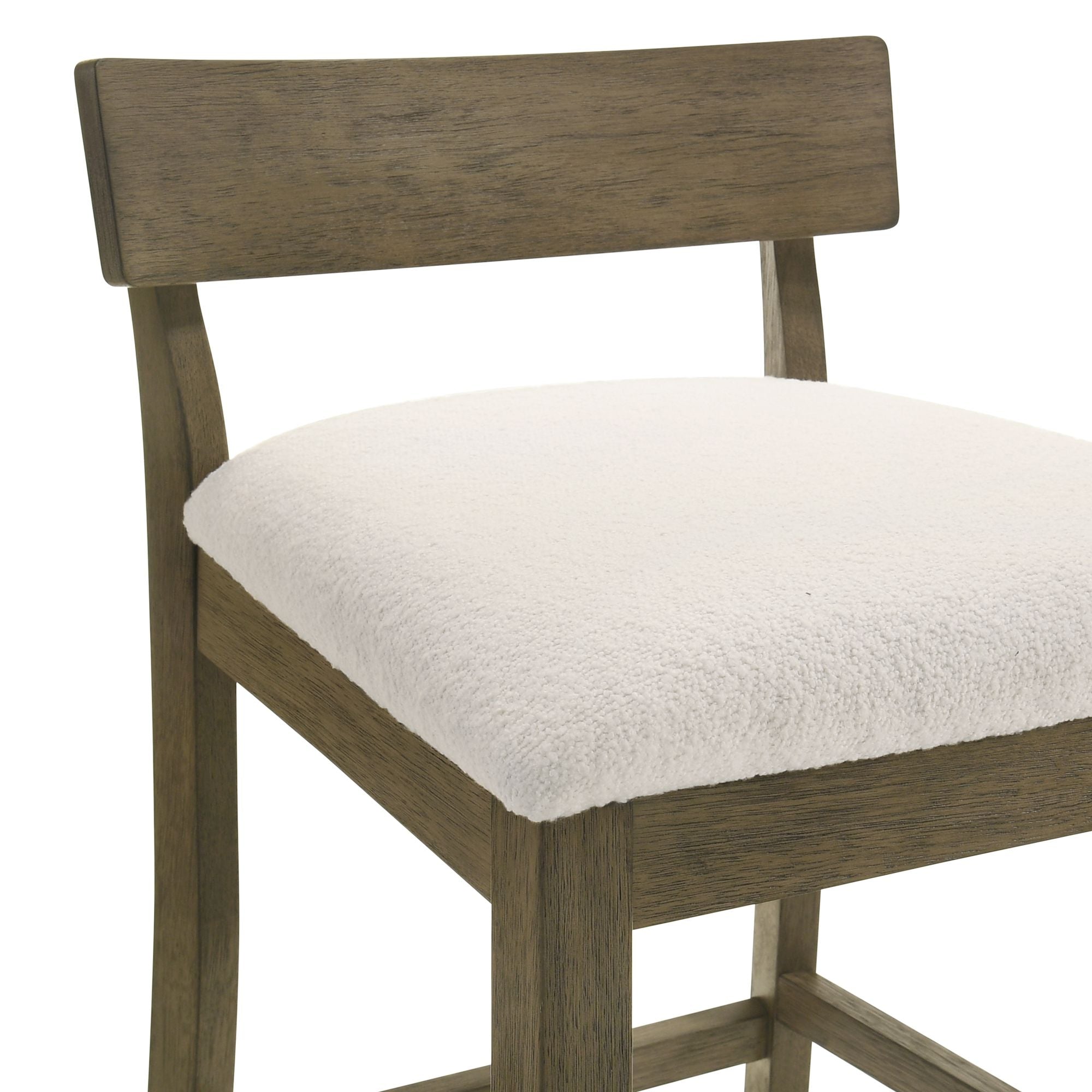 Merie - Modern Transitional Wood Bar Height Kitchen Bar Stool