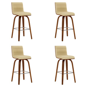 Vienna - 26" Swivel Counter Stool - Walnut Wood