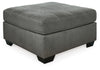 Pitkin - Oversized Accent Ottoman - Slate