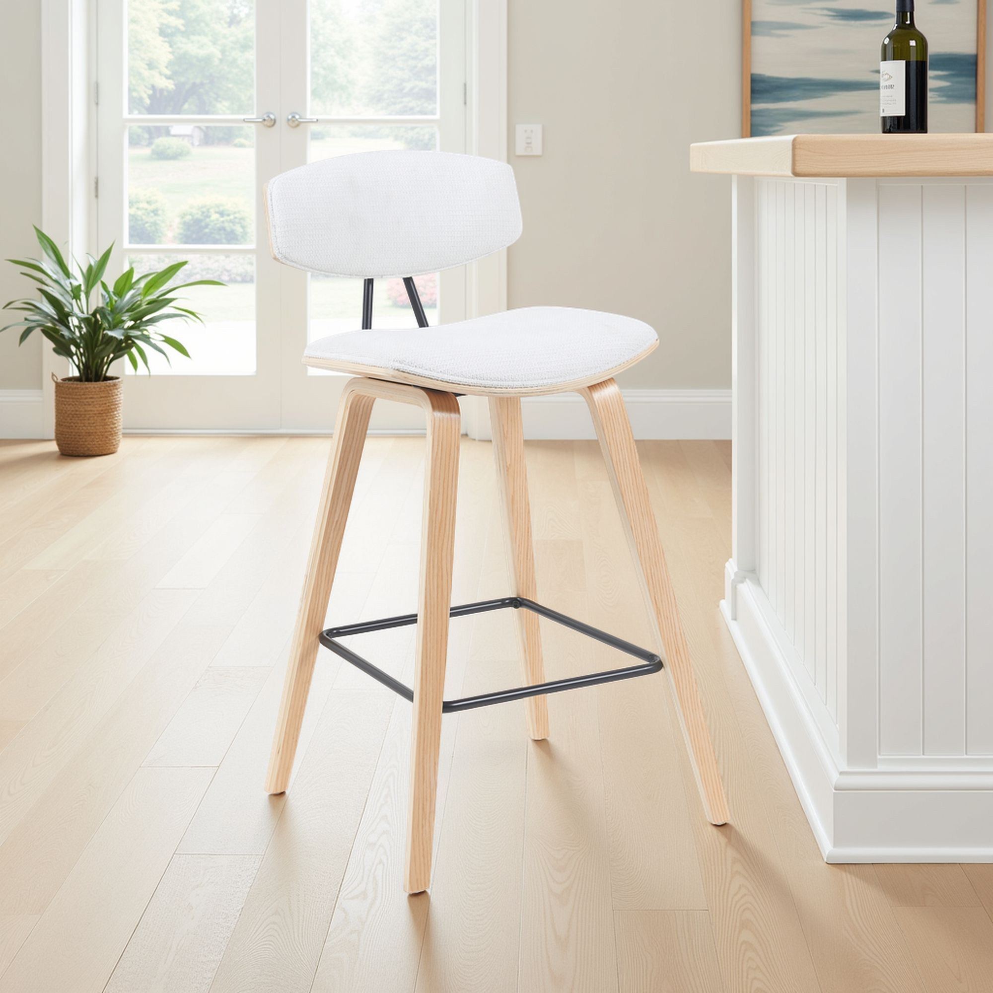 Fox - Swivel Bar Height Stool - Light Brown