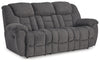 Foreside - Reclining Sofa - Charcoal
