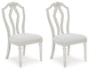 Montelaine - Dining Upholstered Side Chair (Set of 2) - Antique White