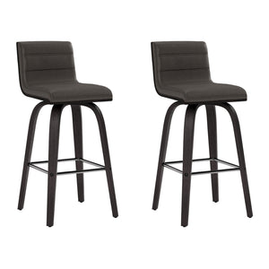 Vienna - 26" Swivel Counter Stool - Black Wood