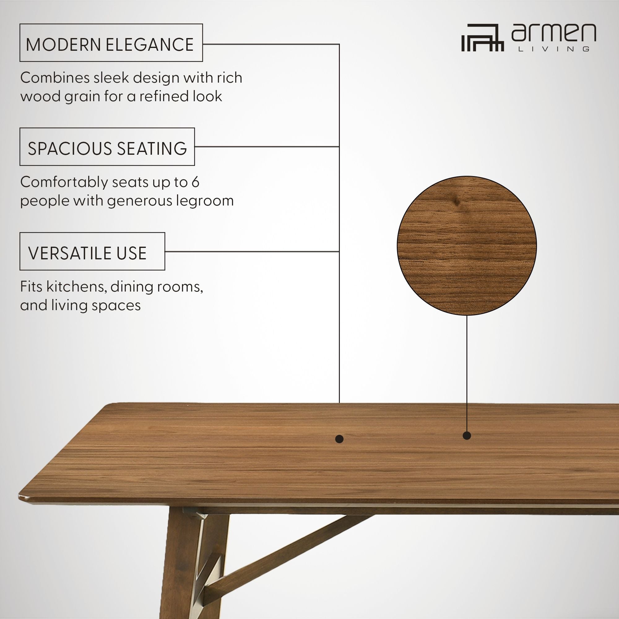 Channell - Wood Dining Table