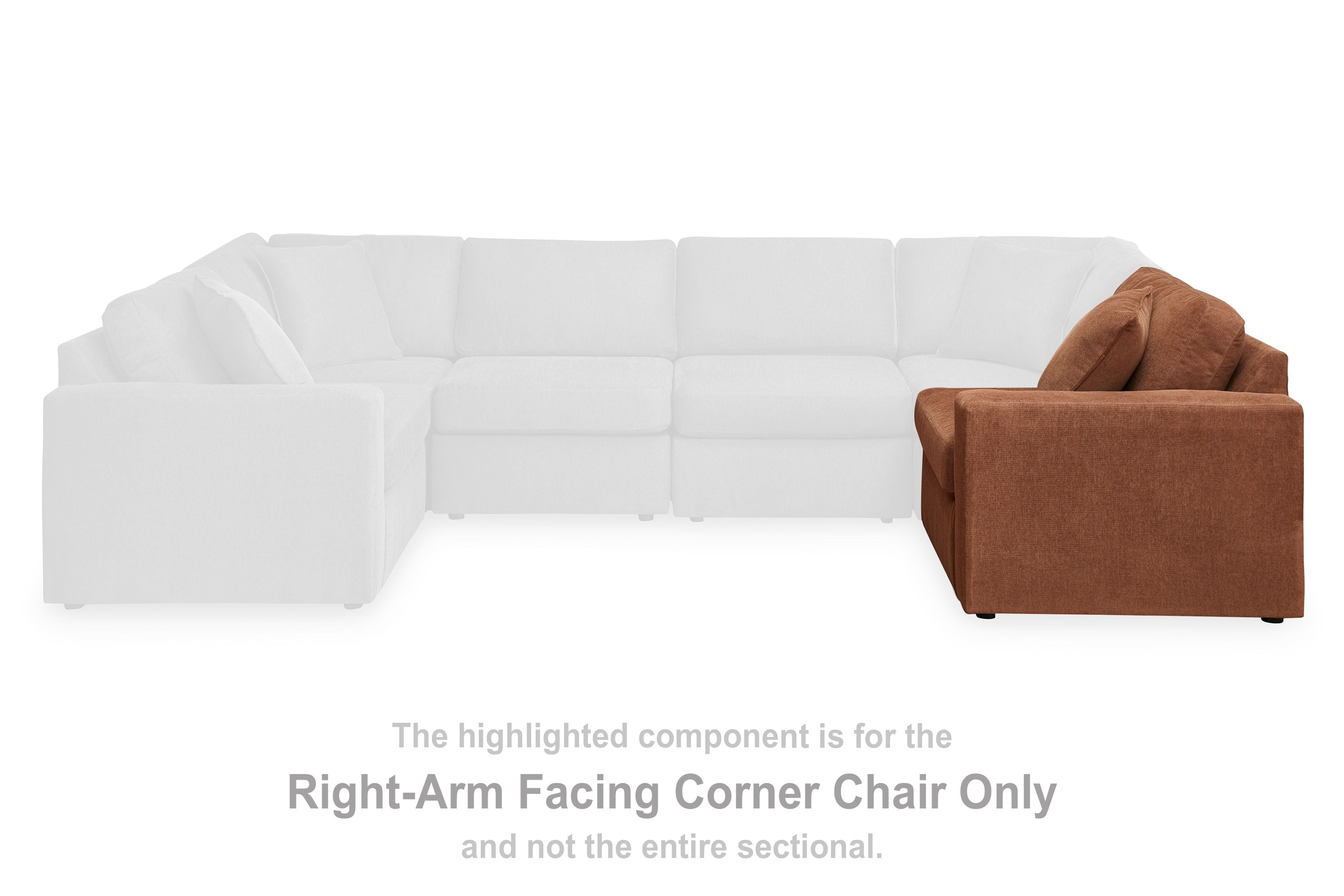 Modmax - Raf Corner Chair - Spice