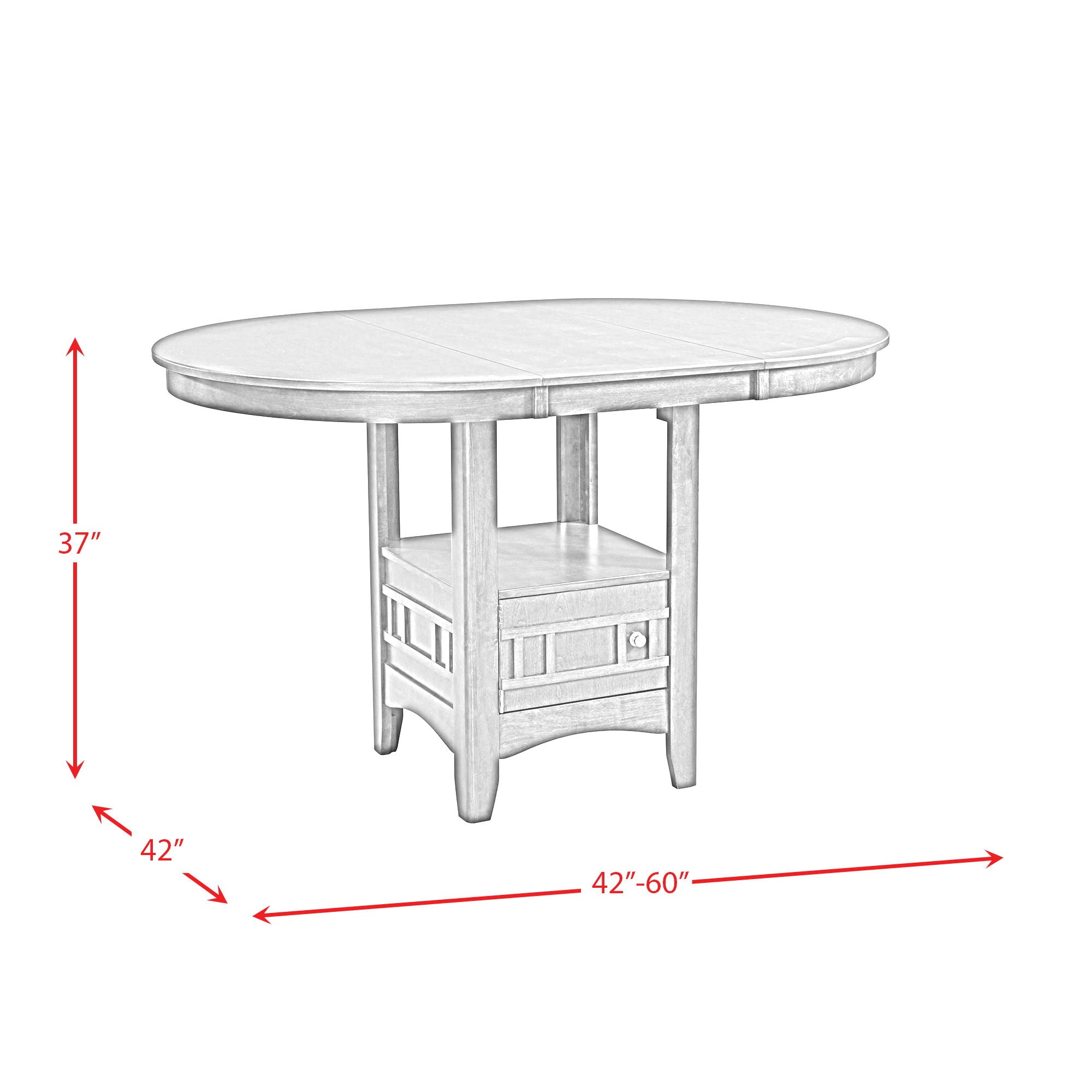 Max - Pub Dining Table - Walnut