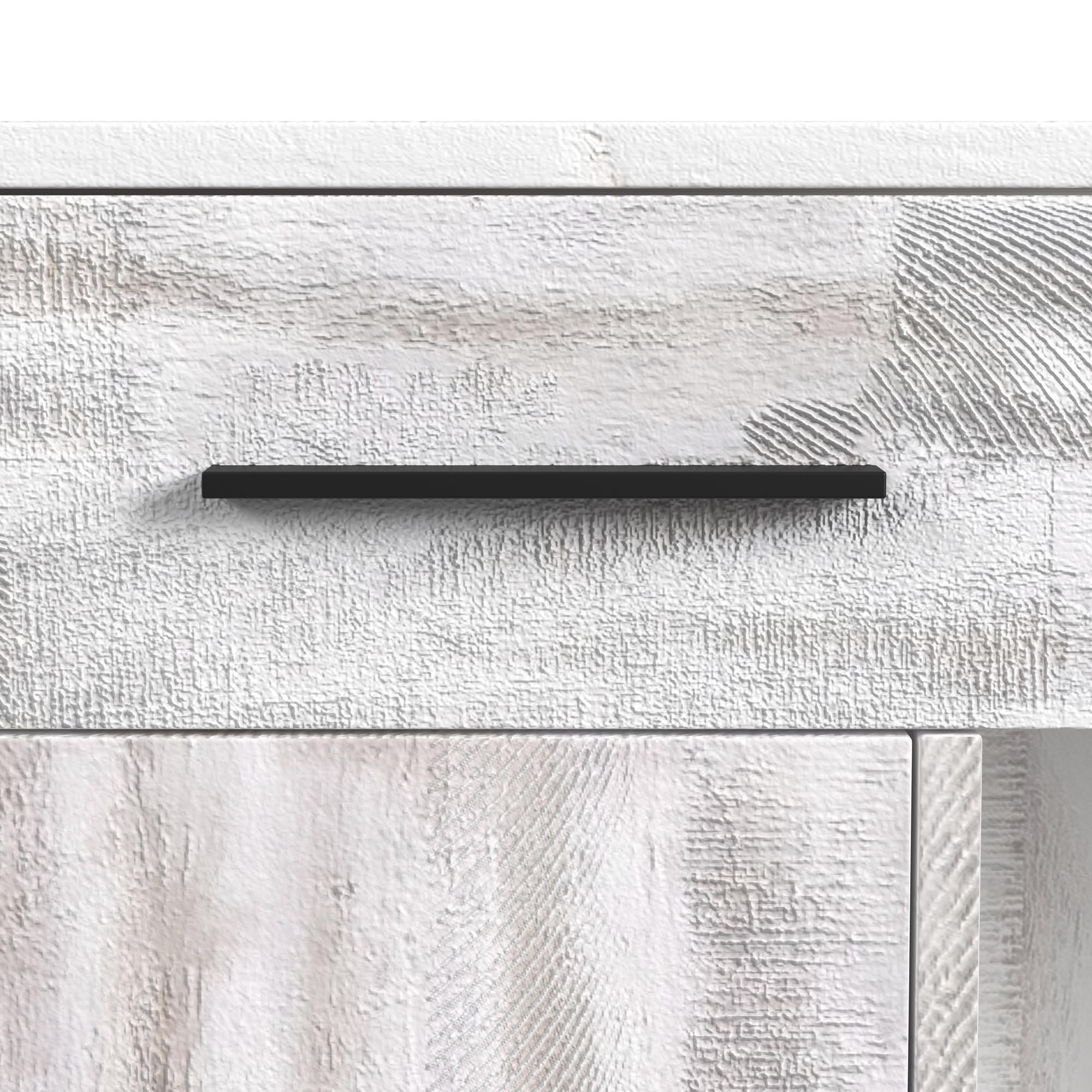 Rogen Rustic - Bar Table With Ice Tray, USB And Power - Rustic White