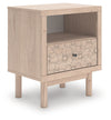 Arloster - One Drawer Night Stand - Tan