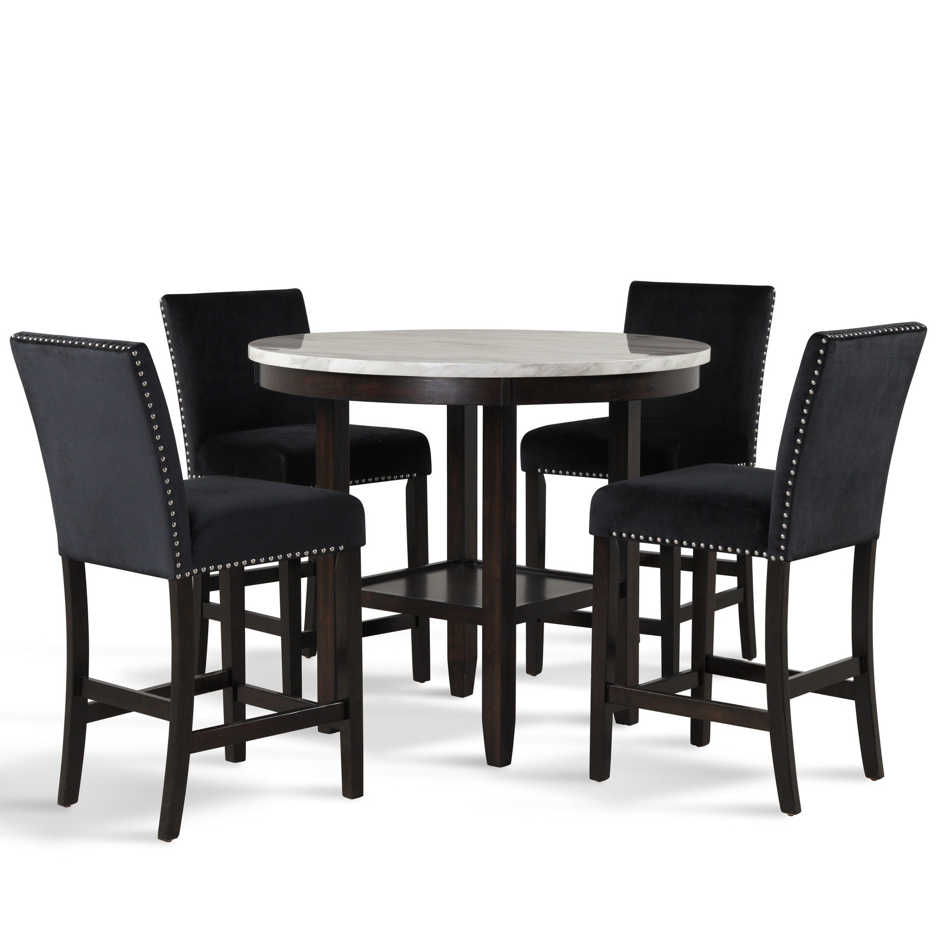 Celeste - Round Counter Table - Espresso
