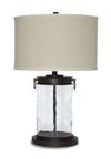Tailynn - Glass Table Lamp  - Clear / Bronze Finish