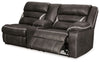 Kincord - Raf Rec Power Sofa W/Console - Midnight