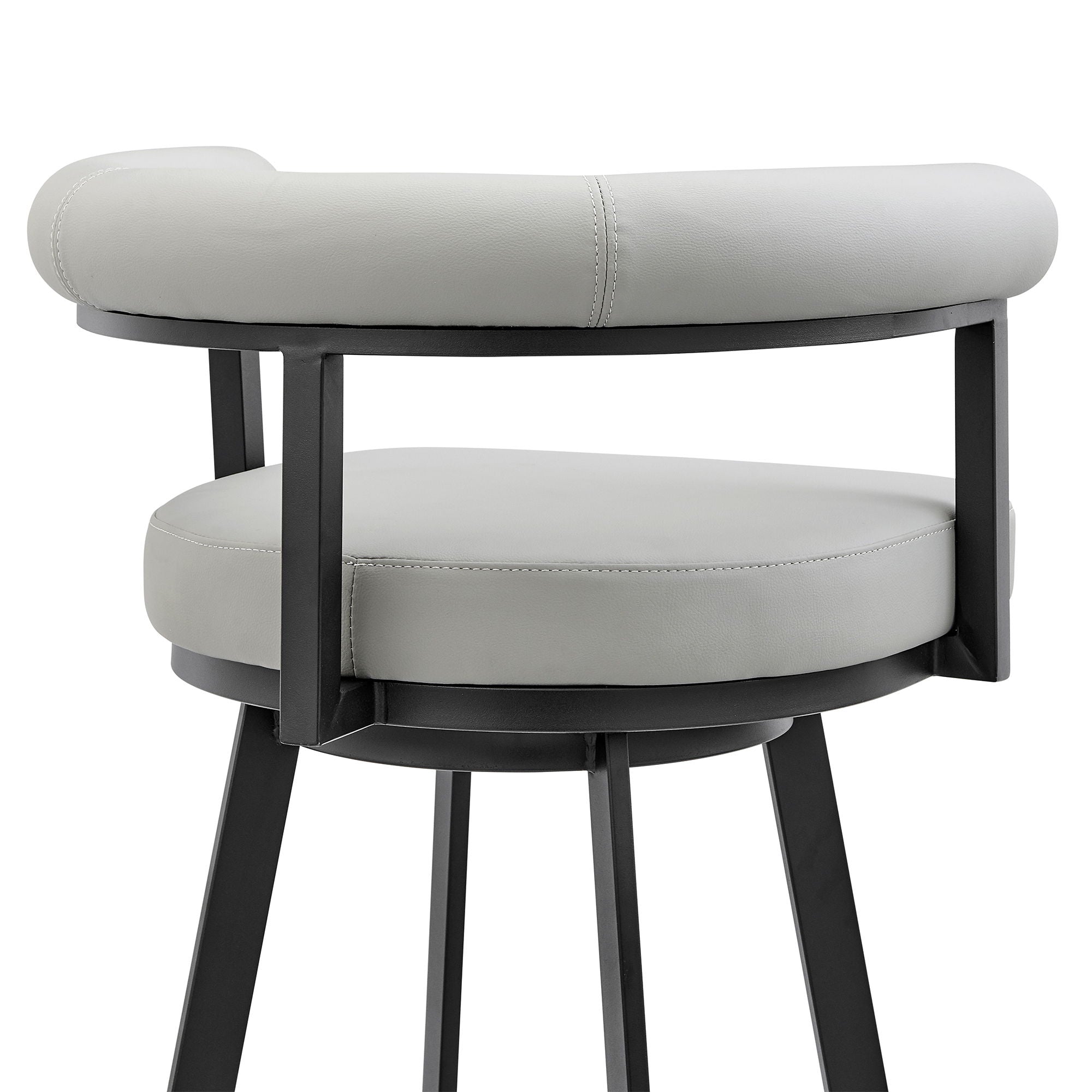 Nolagam - Swivel Bar Stool - Black Metal