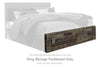 Derekson - King Storage Footboard - Multi Gray
