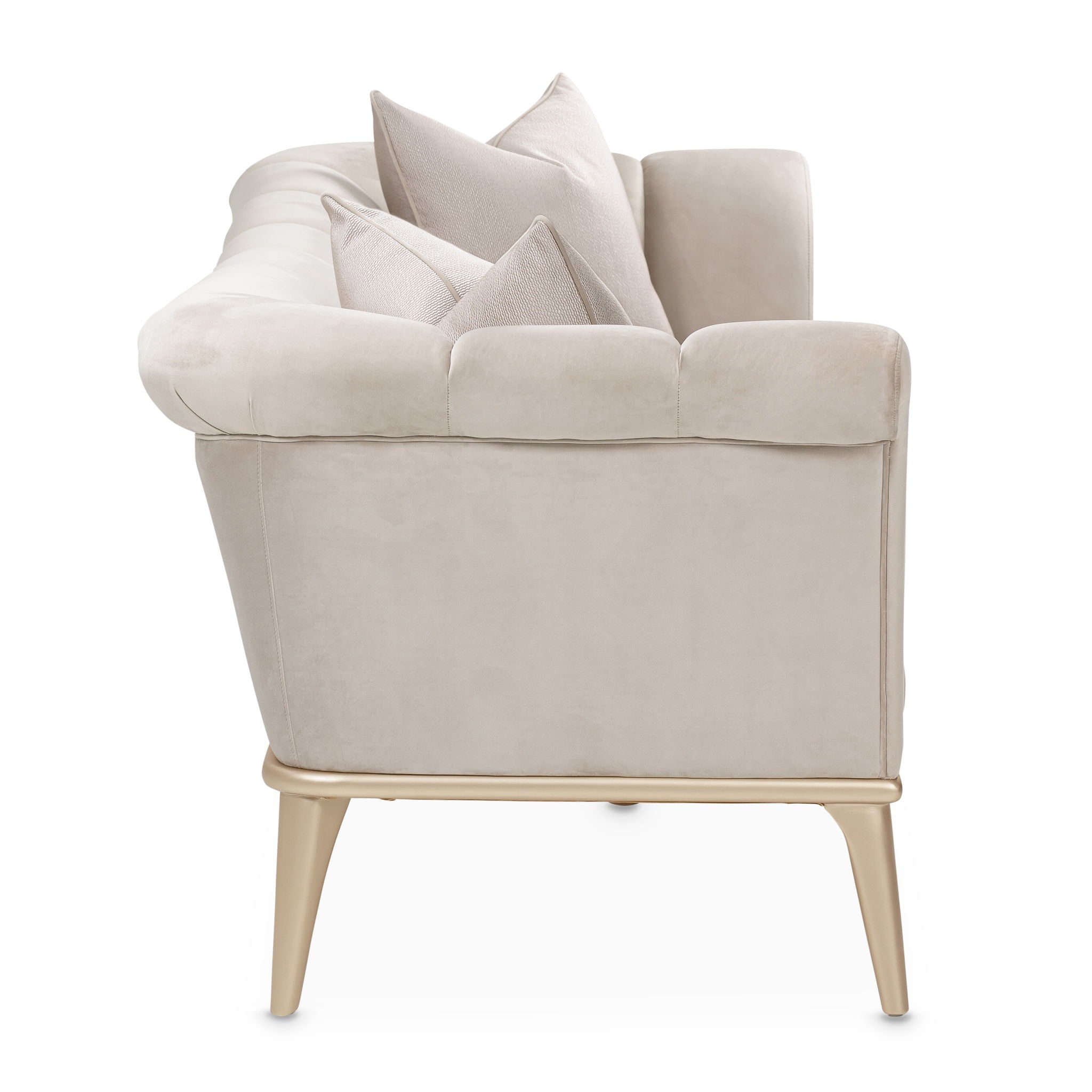 Yvette - Sofa - Porcini / Medium Champagne