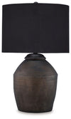 Naareman - Terracotta Table Lamp - Metallic Black