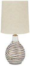 Aleela - Metal Table Lamp  - White / Gold Finish