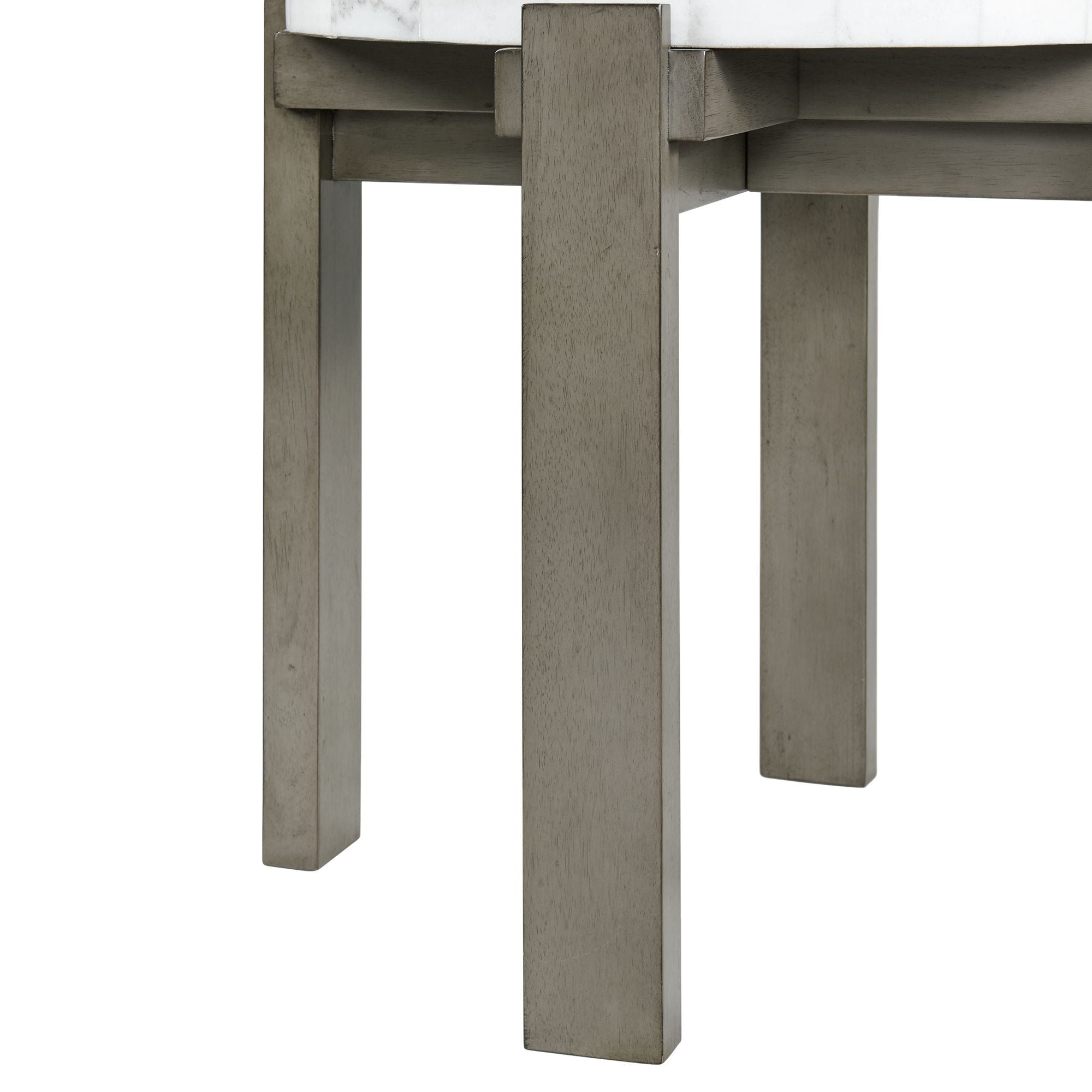 Rosamel - Round End Table - Gray