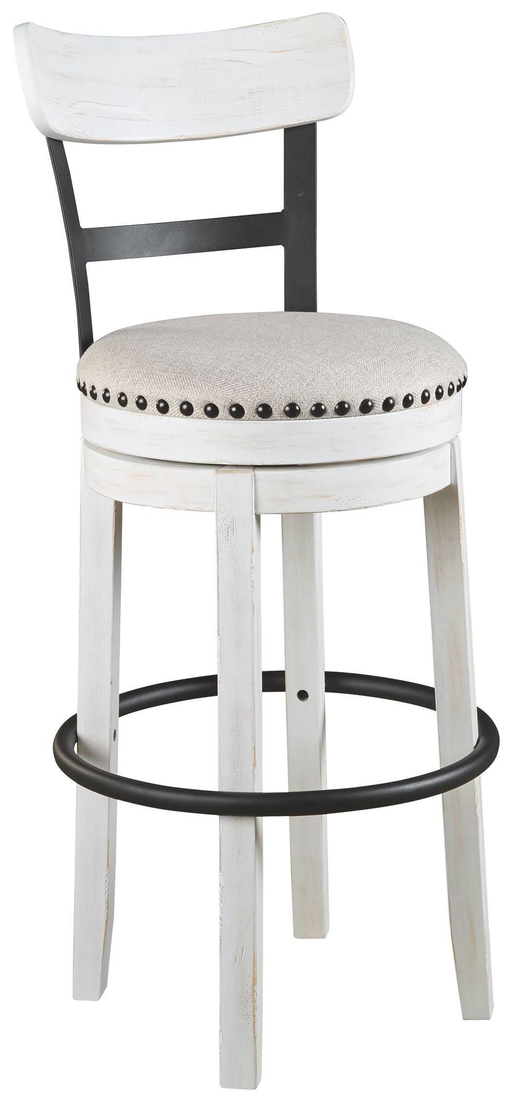 Valebeck - Tall Upholstered Swivel Barstool