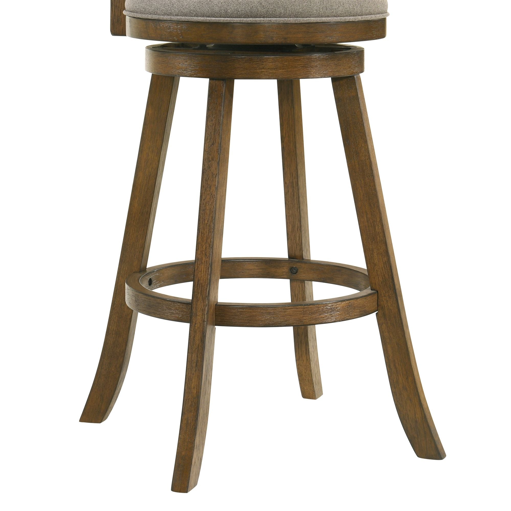 Kodi - Modern Farmhouse Swivel Wood Bar Height Kitchen Bar Stool