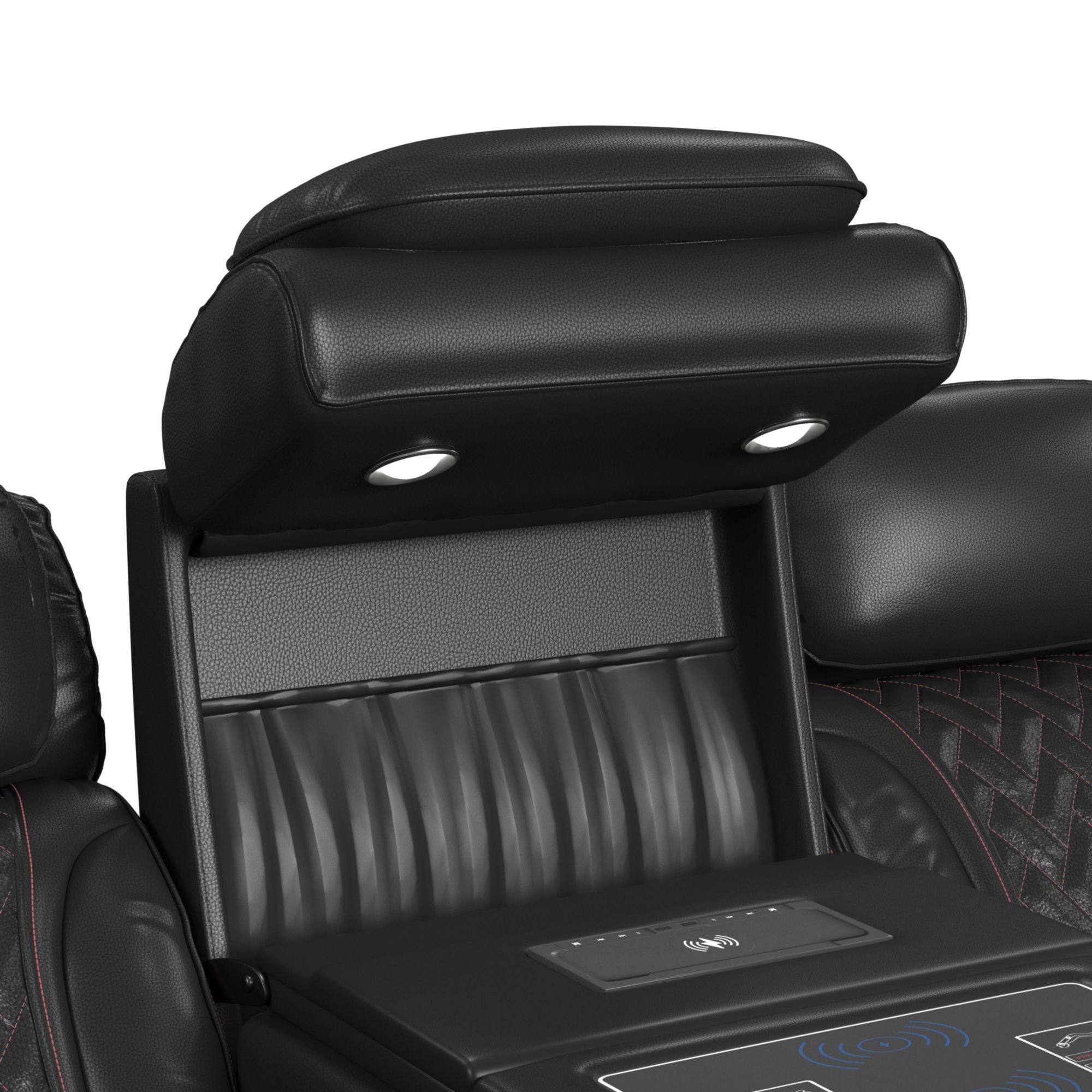 Prime Time - P3 Sofa With I Table, Reading Light, Heat, Massage, LED, And Speaker